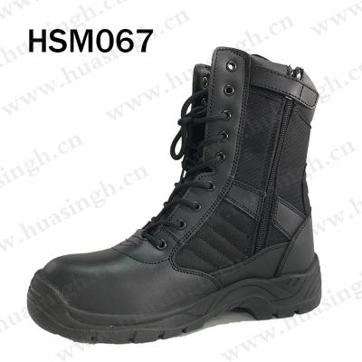 China XLY, 8 inch HSM067 38-47 Military Police Equipment PU/PU State Army Tough Sole Combat Boots for sale