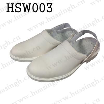 China Slipper TX, Unique White Anti-skid Nursing Medical Industrial Line Work Microfiber PU Shoes Anti-Static Comfortable Slippers HSW003 for sale