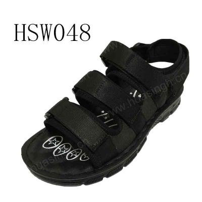 China LXL Comfortable Insole, Large Size Open Toe Massage PU Sandals With Magic Tape Anti-skid Summer Beach Shoes HSW048 for sale