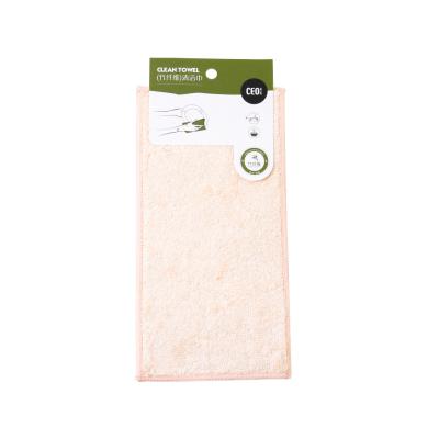 China Sustainable Quick Dry Bamboo Fiber Cleaning Cloth Kitchen Microfiber Cleaning Towel for sale