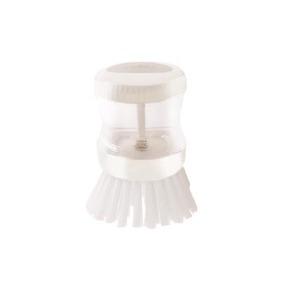 China Sustainable Kitchen Sink Cleaning Brush Pot Dish Washing Clean Brush For Kitchen Soap Palm Dispensing Brush for sale