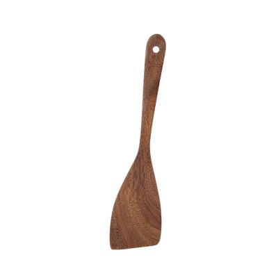 China Corner Viable Wood Scraper Wooden BBQ Kitchen Utensil Spatula Set for sale