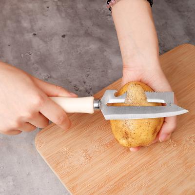 China Disposable Durable Multifunctional Kitchen Tool Paring Knife Vegetable Peeler Grater for sale