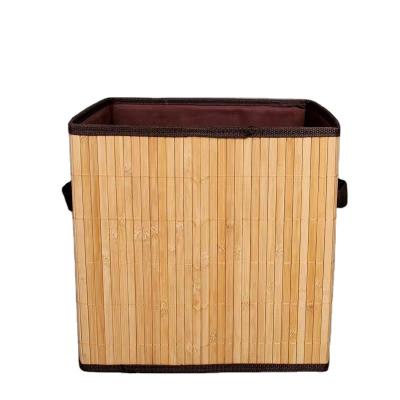 China Good Selling Sustainable And Cheap Set Real Natural Bamboo Home Storage 3 Basket Bamboo Basket With Liner for sale