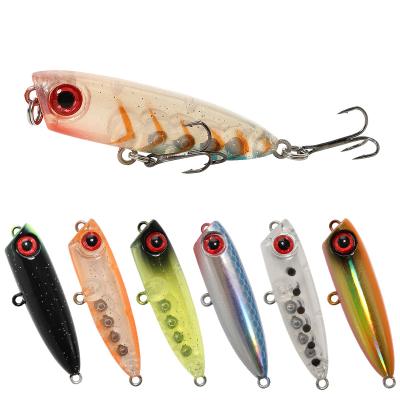 China Hot Products ABS Plastic Mini Sinking Pesca Popper Fishing Lures 45mm Pencil 3g Hard Plastic Artificial Baits In Stock for sale