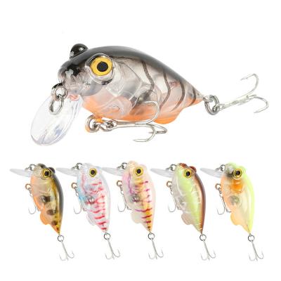 China ABS Plastic 40mm 5g Fishing Lures Wholesale Hard Plastic Floating Crankbait Fishing Lures PESCA Wobbler Groundbaits for sale