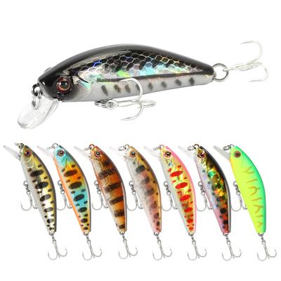 China ABS Material Lead Minnow Inland Fishing Lures 55mm Wobbler 6.3g Bass Artificial Bait Sinking Full Depth for sale