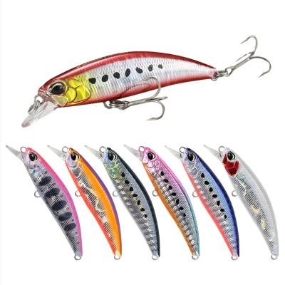 China ABS Plastic Artificial Jig Fishing Lures Sinking Minnow Baits 60mm Bass 6.5g Fishing Lures for sale