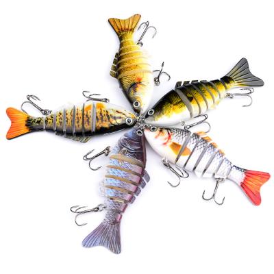 China ABS 7 Segment Hard Plastic Fishing Lures 100mm Artificial Bait 15.5g Outdoor Fishing for sale