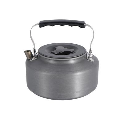 China High Quality Outdoor Portable Metal Water Kettle Camping 1.1L Teapot Aluminum Coffee Hanging Pots for sale