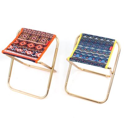 China 7075 Aluminum Alloy Outdoor Portable Folding Mini Climbing Stools Durable Climbing Small Chair For Relaxing for sale