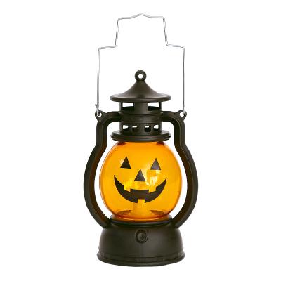 China Portable Lantern Halloween Pumpkin Lantern Kids Horror Atmosphere LED Decoration Lights Halloween LED Ornaments for sale