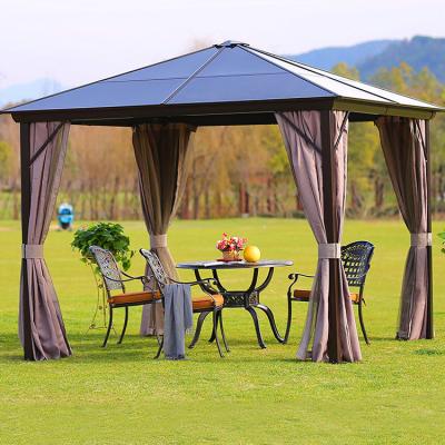 China outdoor hardtop leisure garden sunshade pergolas pavilion awning aluminum tent gazebos gazebos for sale