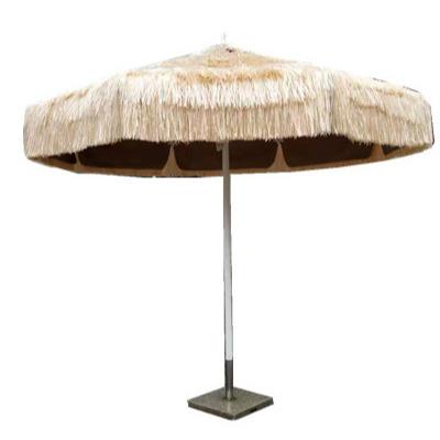 China Chinese Luxury Outdoor Straw Sunshade Patio Umbrella Beach Umbrella for sale