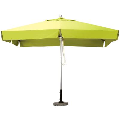 China Large Stall Aluminum Square Outdoor Umbrella Square Parasol Patio Umbrella for sale