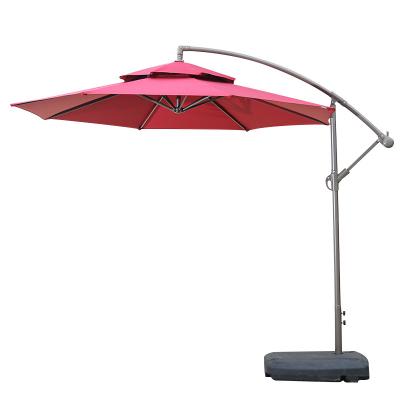 China Modern Outdoor Umbrella Furniture Parasol 3m Sun Shade Cantilever Banana Hanging Umbrella for sale