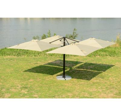 China Giant Parasol Roman Umbrella Luxury Four Head Sunshade Umbrella Large for sale