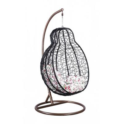 China Strong Swing Seat Hot Sale Outdoor Hanging Wicker Rattan Egg Chair Patio Swing Chair for sale