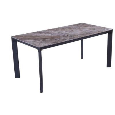 China 2022 New Convertible Modern Portable Sintered Stone Dining Table With Metal Legs, Kitchen Dining Desk for sale