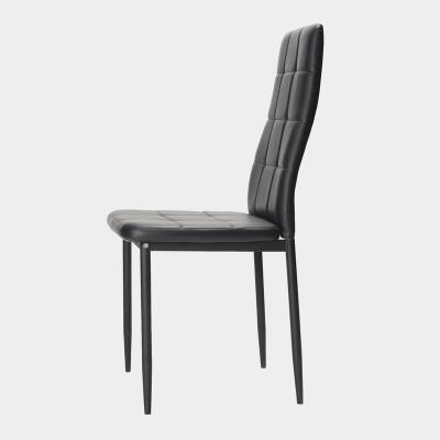 China Factory direct cheap high quality modern plastic dining chair plastic black chairs for living room/office for sale