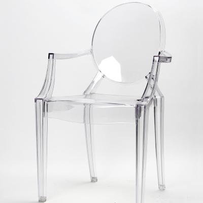 China Modern Commercial PP Chairs Clear Transparent Plastic Umpire Chair for sale