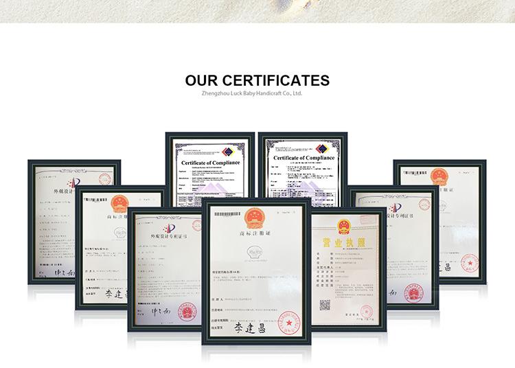 Verified China supplier - Zhengzhou Luck Baby Handicraft Co., Ltd.