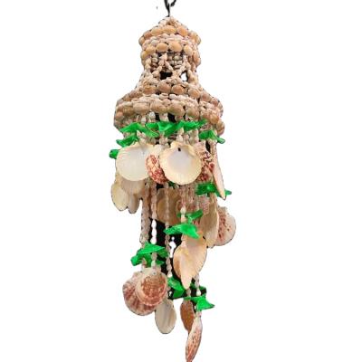 China DIY Customized Size Outdoor Decor Hanging Shell Multicolor Wind Chime for sale