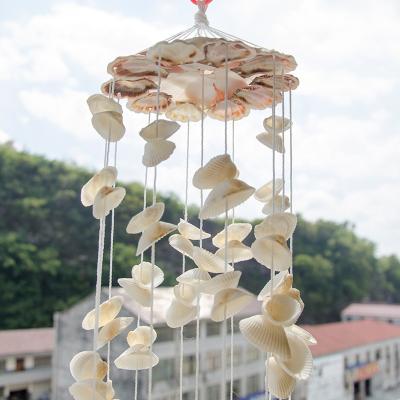 China Europe Fashion Gift Seashells Natural White Wind Rings Ornaments For Room for sale