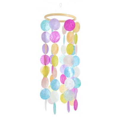 China Europe Factory Direct Sales Capiz Shell Wind Chimes Outdoor Memorial Sympathy Gifts for Patio Garden Yard Decoration for sale