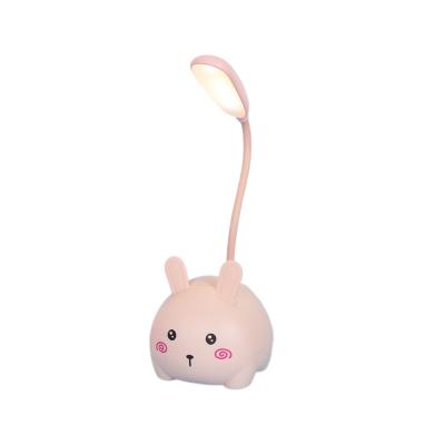 China Hot USB Switch Night Light Cartoon Rabbit Mobile Phone Holder Led Table Lamp Pen Holder USB Rechargeable Battery Night Light Gifts for sale