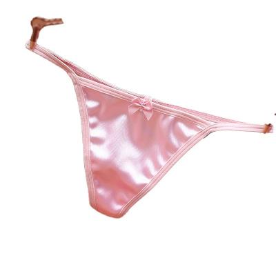 China Breathable Plus Size Exotic Silk Lining Silk Ladies Cotton Thong Seamless Sexy Women's Panties for sale