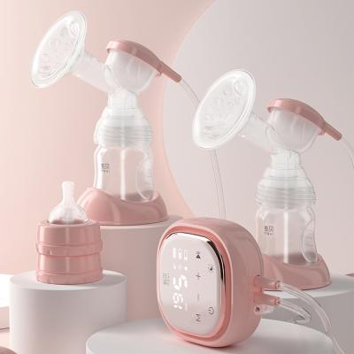 China Latest Design CE BPA Free Dual Silicone OEM ODM Electric Breast Pump With Twin Cups for sale