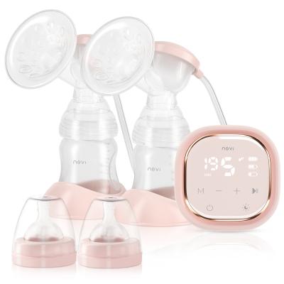 China BPA OEM ODM CE ccc free hot silicone LED display dual smart electric breast milk pump Amazon for baby for sale