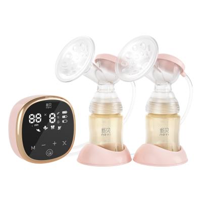 China Hot Selling BPA Free LED Display Concise Design Food Grade Silicone Portable Smart Breast Milk Pump Enlargement for sale