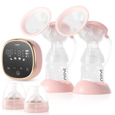 China New Design BPA Mirror Free Silicone Touch Screen Control Electric Breast Pump NCVI Baby With PP Bottles Te koop