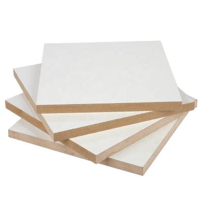 China White 18mm 18mm Melamine Faced Melamine Faced MDF Fiber Melamine MDF Board For Door for sale