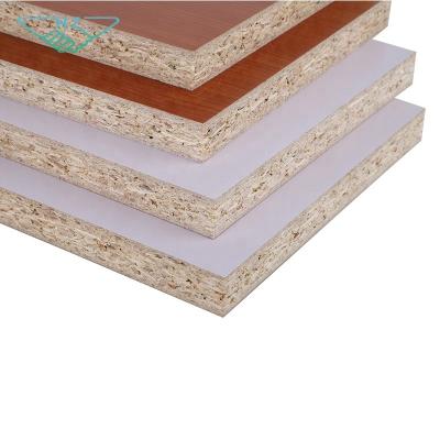 China 12mm Melamine Traditional Chipboard Plain Raw Melamine Particle Board Price for sale