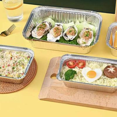 China Safety Air Fryer Grilling Tin Cardboard Aluminum Foil Grilling Brain Flower Thickening And Packing Box Hard Takeout Creative Mixed Rice for sale