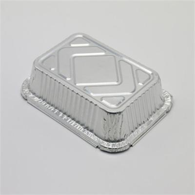 China Disposable Aluminum Foil Lunch Box Can Be Health Biodegradable Clean Lunch Box Cake Barbecue Baking Use for sale