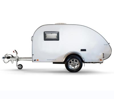 China Travel Trailer Mini Caravan 4X4 Teardrop Trailer Bathroom Camper With Toilet Travel Camping For Sale for sale