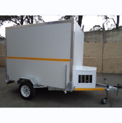 China Food industry milk fish fruit and vegetable air conditioner cold room trailer for sale