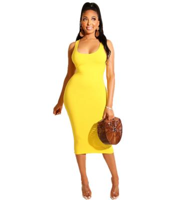 China Anti-Static Hot Sale Factory Direct Fashion Women Bodycon Dresses Summer Bodycones Casual Dress With Best Quality for sale