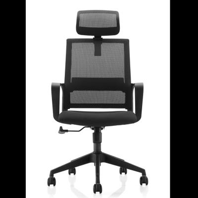 China (Height)Adjustable cheap mesh swivel rotating office chair sillas Para oficina manager's office chair WITH headrest for sale