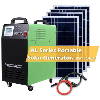 China 500W 1KW home household or small outdoor all in one solar power systems portable solar generator station for camping for sale