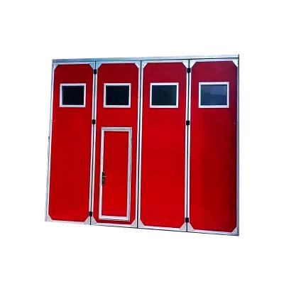 China Aircraft Automatic Warehouse Folding Screen Fireproof Steel Sliding Industrial Hangar Door for sale