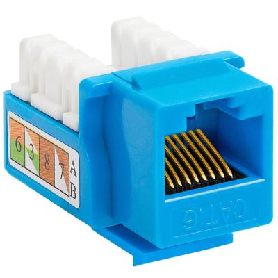 China Keystone Wall Jack Metal - PC Jack UTP Cat6- Ethernet Keystone Jack - Cat5/5e/6 Compatible - Cat6 Network Cabling 110 or Crown for sale