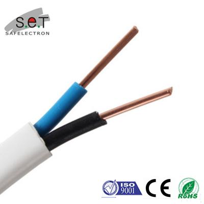 China 2*2.5mm2+ 2.5mm2 Flexible Flat PVC Twin and Ground Telecommunication Cable Home TPS Wiring Electrical Cable Twin and Ground Flat Cable and Wire for sale