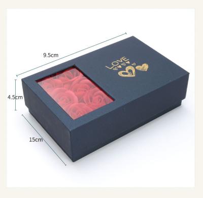 China 2021 Handcrafted Hot Selling Necklace Rose Soap Flower Gift Box Lipstick For Perfect Gifts Mother's Day Birthday Artificial Flowers for sale