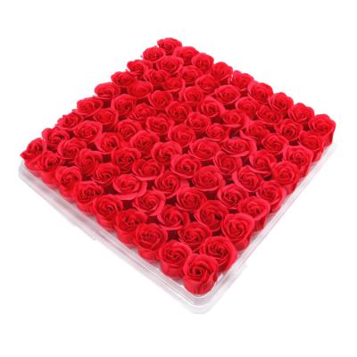 China 2021 New Part High Quality Rose Flower Head Soap Wholesale 3 Layers for sale