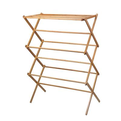 China floor-to-floor hanger balcony household towel rack mobile r mobile bamboo folding indoor telescopic export for sale